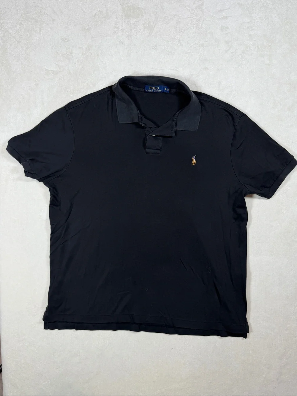 Polo Ralph Lauren XL Men’s Black Performance Cotton Polo with Embroidered Pony